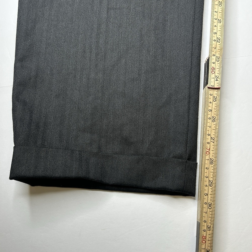 Brooks Brothers 1818 Madison Suit Pants Mens 36x30 Charcoal Gray 100% Wool USA - Picture 12 of 14